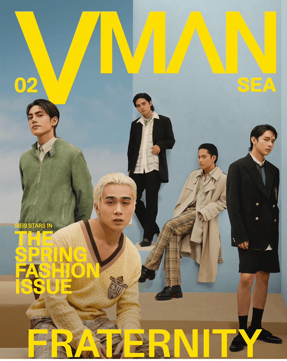 VMAN SEA, SB19 Spring Fashion Issue cover shot at PioneerX Studios